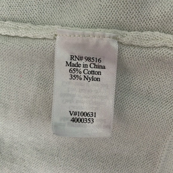 Women's Coldwater Creek Ruffled Button Up Cardigan Sweater Medium - Picture 15 of 16